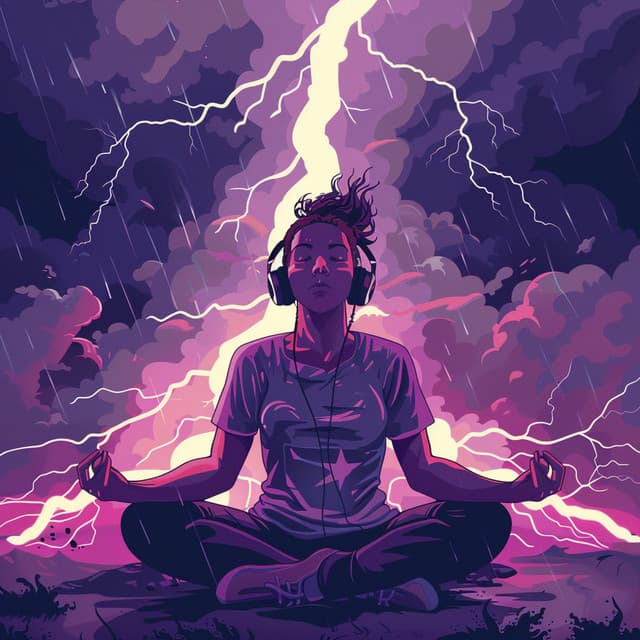 Meditation Amidst Thunder: Music for Inner Peace - Meditation Mike