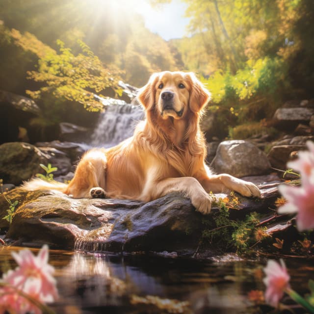Liquid Zen for Happy Hounds: Binaural Water Sounds for Reduced Anxiety and Improved Sleep - Binaural Beast