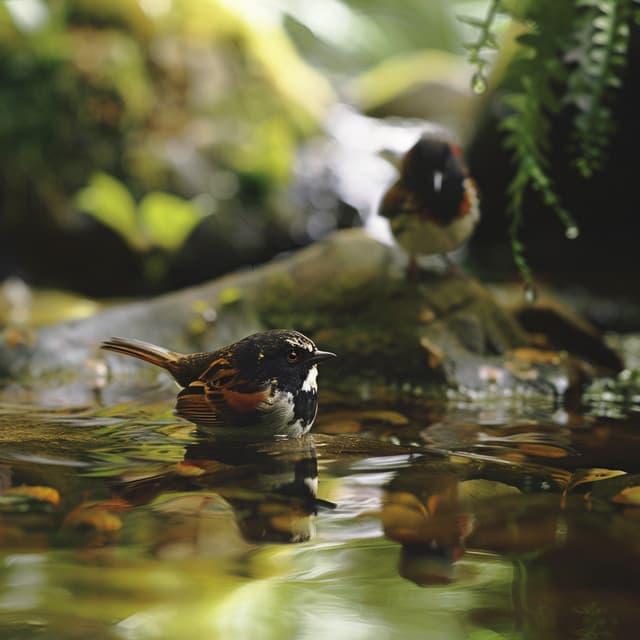 Nature's Binaural Beat: Creek Birds for Tranquil Moments - Beats Binaural