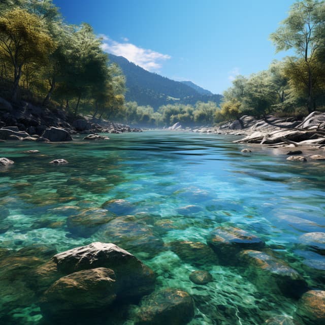 Water Relaxation Journey: Soothing River Sounds - Relaxing Symphony