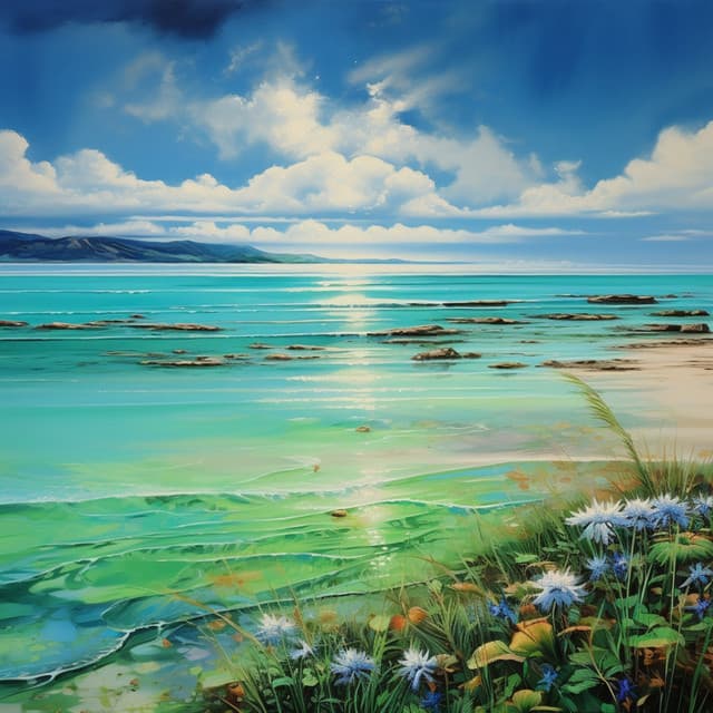 Seaside Melodic Symphony: Music and Ocean Breeze - The Aural Healer