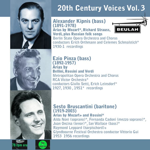 20th Century Voices, Vol. 3 - Alexander Kipnis