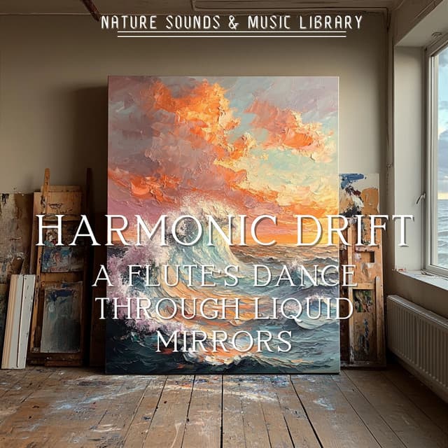 Harmonic Drift: A Flute's Dance Through Liquid Mirrors - Nature Sounds & Music Library