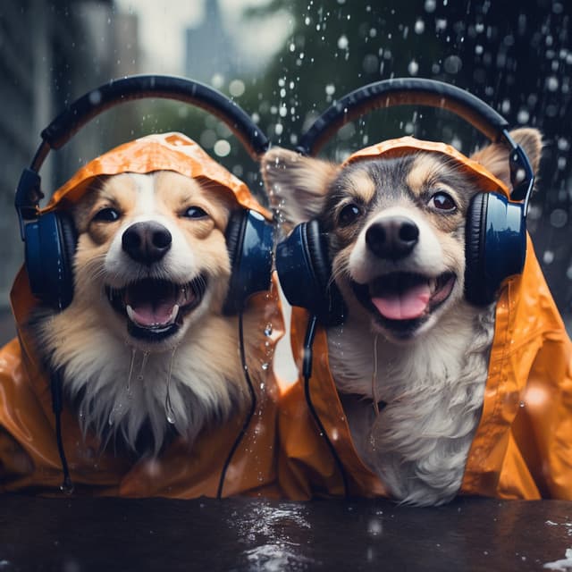 Rainy Canine: Dog Calming Echoes - Silver Silver
