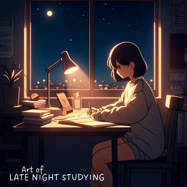 Art of Late Night Studying: Deep Focus Lofi - lofi at the desk