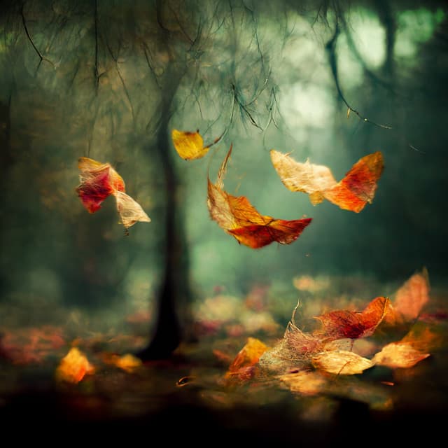 Beneath Falling Leaves - Elliot Woods