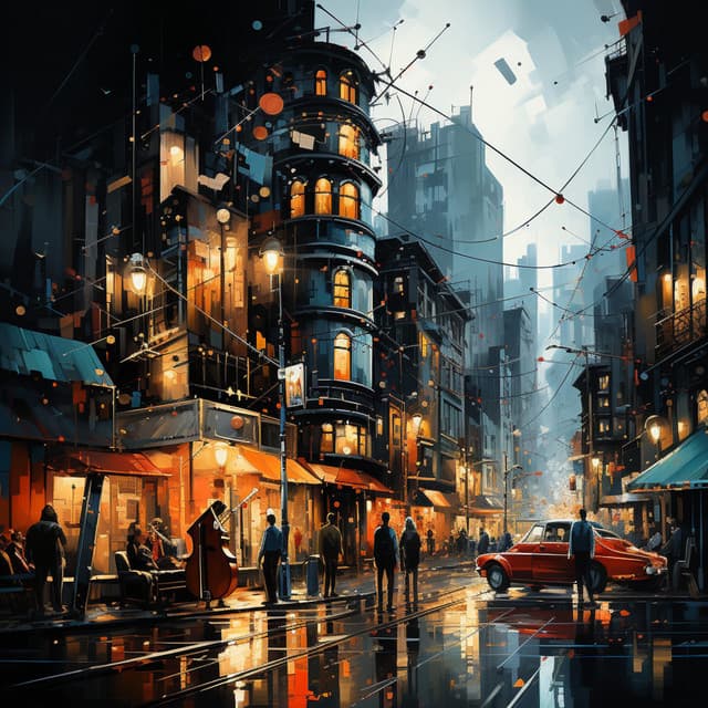 Música Jazz: Paisajes Urbanos De Medianoche - Jazz instrumental relajante