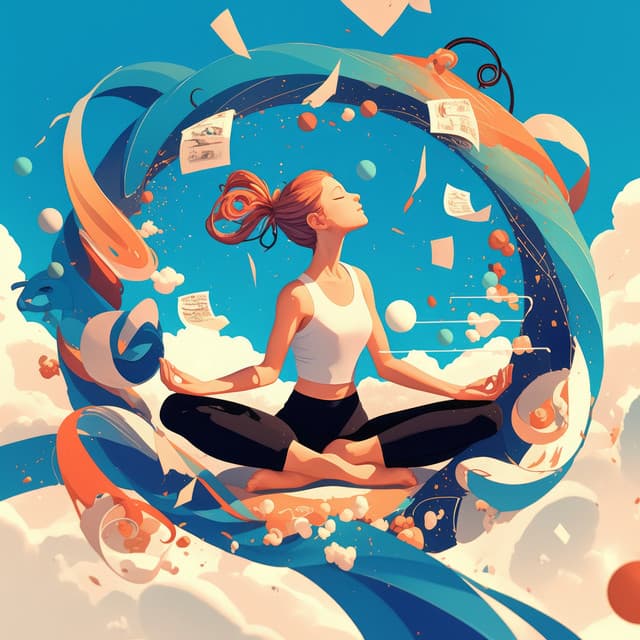 Surrounded with Astral Soft Clouds Warmth - Pilates Music