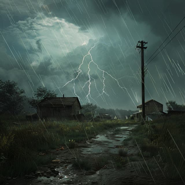 Binaural Thunder Echoes: Calming Rain for Sleep - Fall Asleep Machine