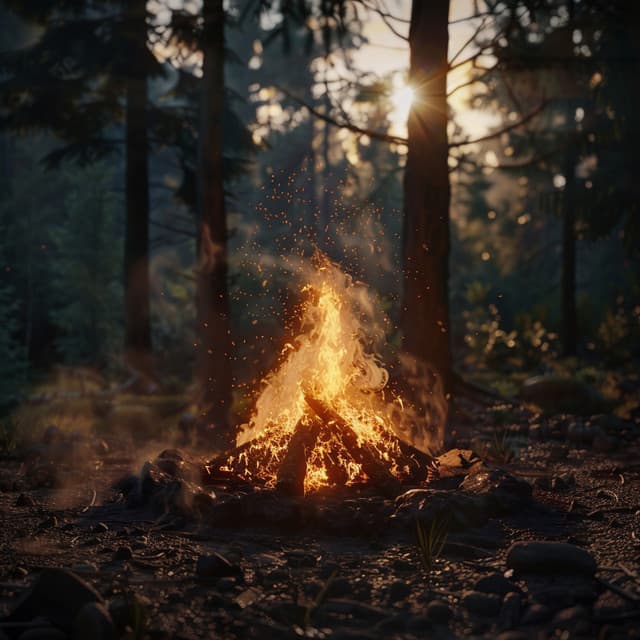 Fire Meditation Music for Calm Reflection - Bright Noise for Meditation