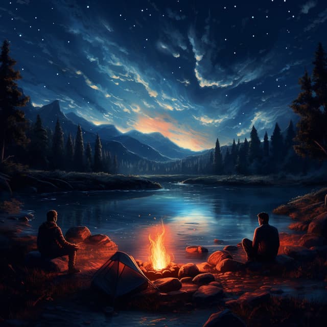 Nature's River Serenity: Relaxation in the Woods - Portrait of Nature