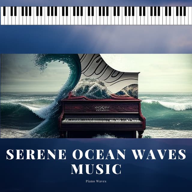 Serene Ocean Waves Music: Soothing Piano Melody - Piano Waves