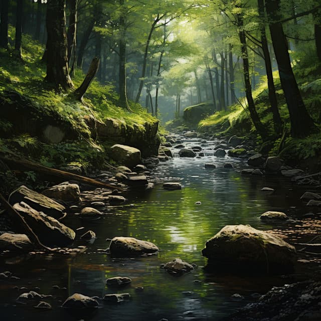 Abrazo Somnoliento Del Río: Coral Melódico De La Naturaleza - Grupo de alivio de la ansiedad