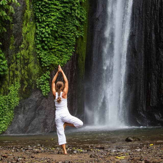 Ethereal Yoga Oasis: A Waterfall Chill Sound for Inner Balance - Luna Waterfall