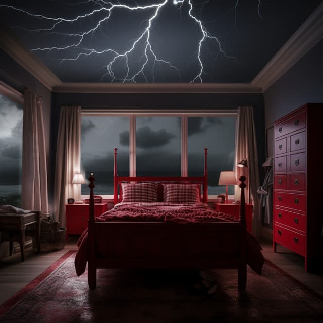 Thunder Slumber: Soothing Night Harmony - Pure Ambient Music