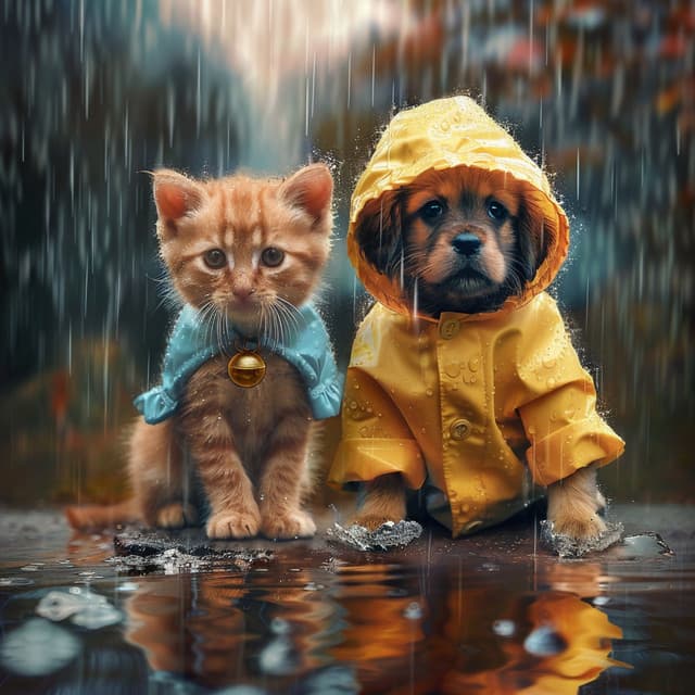 Gatos Calmados En La Lluvia: Relajación Reconfortante Con Truenos - Música para Gatos Paz