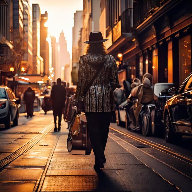 Urban Jazz Rhythms: Groovy City Vibes - Chillout Cafe Music