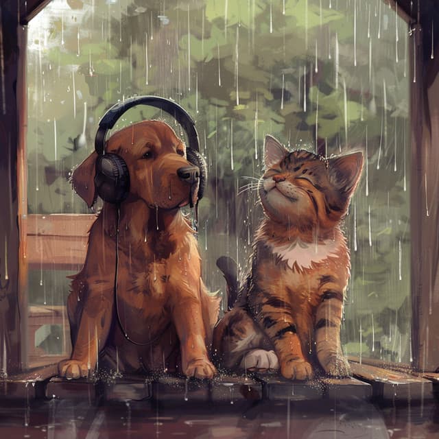 Pets in Rain: Relaxing Music for Companions - ASMR