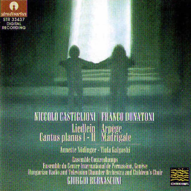 Castiglioni: Liedlein & Cantus planus - Donatoni: Arpège & Madrigale - Niccolò Castiglioni