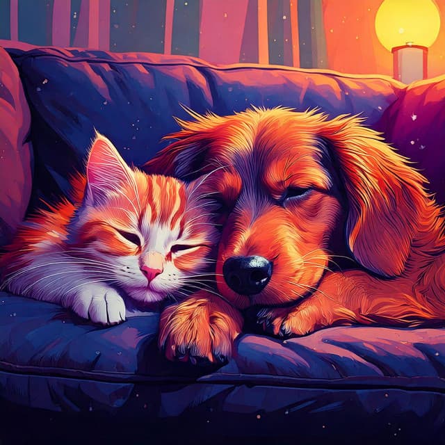 Relaxing Lofi Vibes for Peaceful Pet Evenings - Binaural Sun