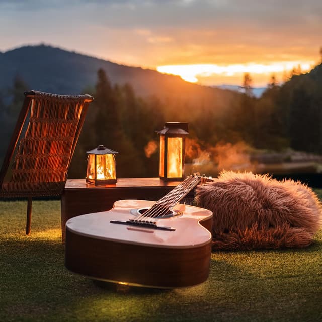 Fireside Guitar Calm: Relaxation Amidst the Embers - Soft Guitar Music