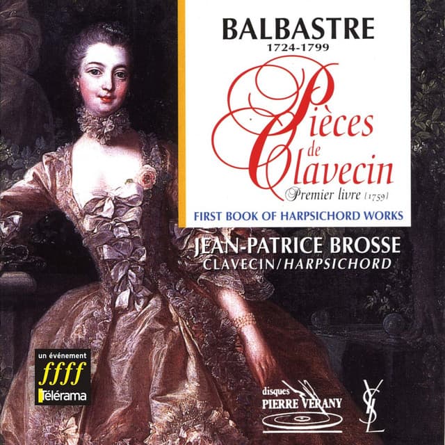 Balbastre : Pièces de clavecin, 1er livre - Claude Balbastre