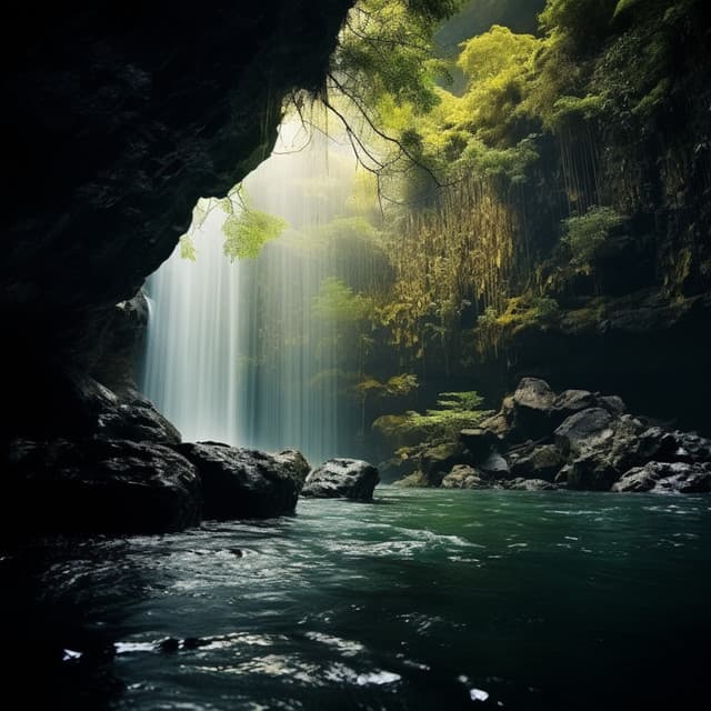 Melodías Serenas De La Cascada: Música Relajante Junto Al Arroyo - Grillos Cantantes
