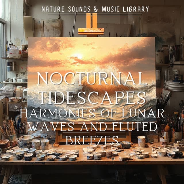 Nocturnal Tidescapes: Harmonies of Lunar Waves and Fluted Breezes - Nature Sounds & Music Library