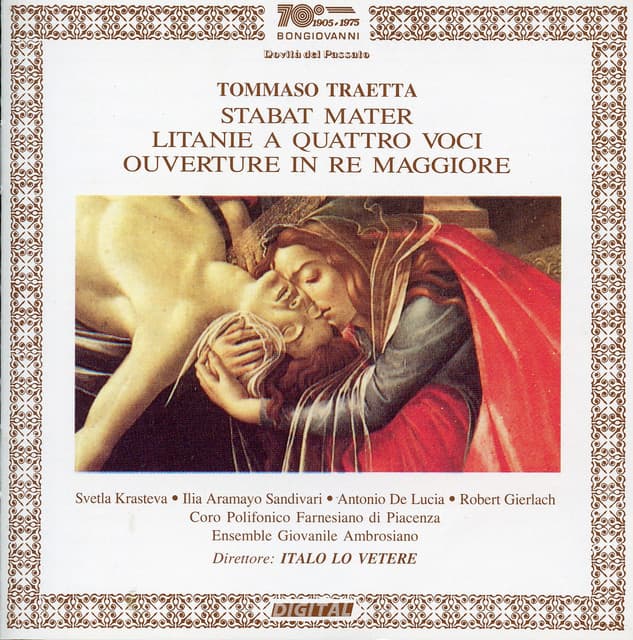 Traetta: Stabat mater, Litanie a 4 voci & Overture in D Major - Tommaso Traetta