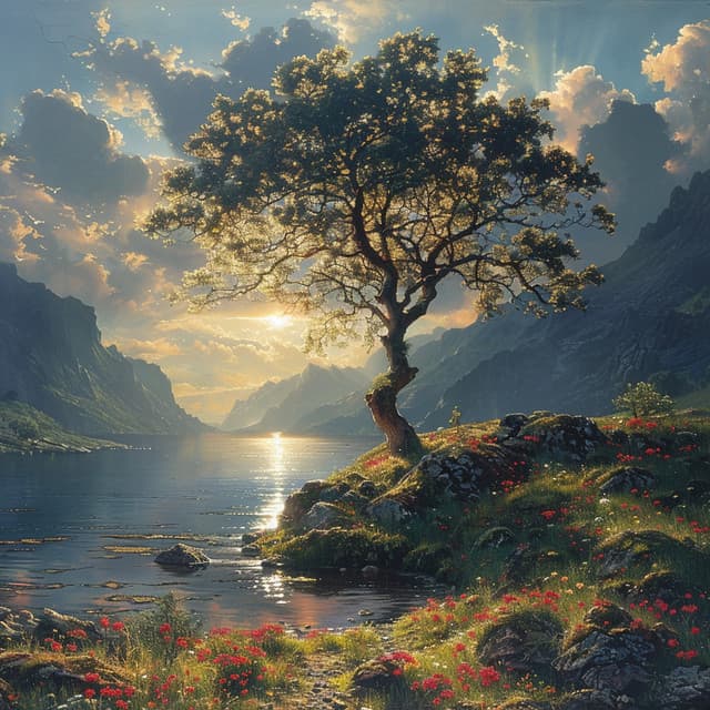 Susurros Encantados De Serenidad: Música Ambiental - Música Tranquila para Cafe