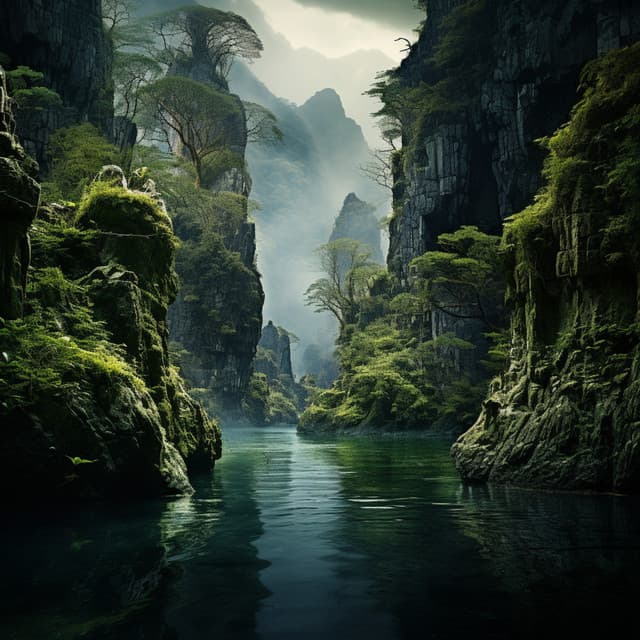 Música Para Aliviar El Estrés: Rapsodia De Yoga Del Río Fluyente - Sonidos De La Selva