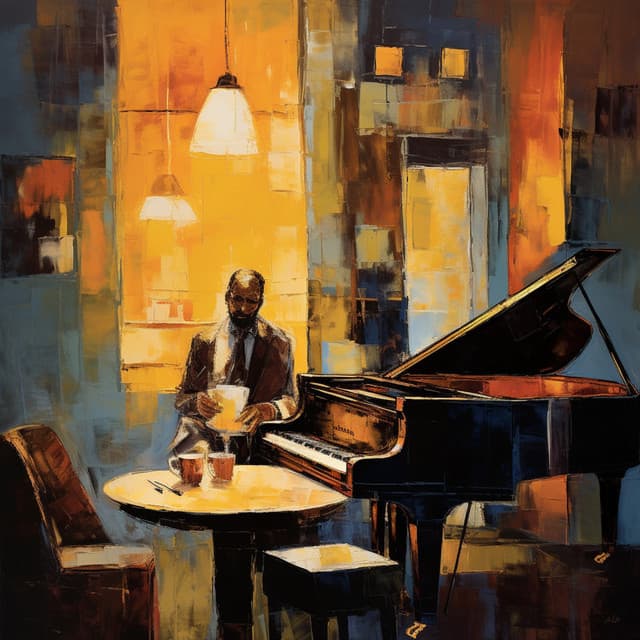 Espresso Echoes: Smooth Jazz Piano - Sentimental Piano Music Oasis