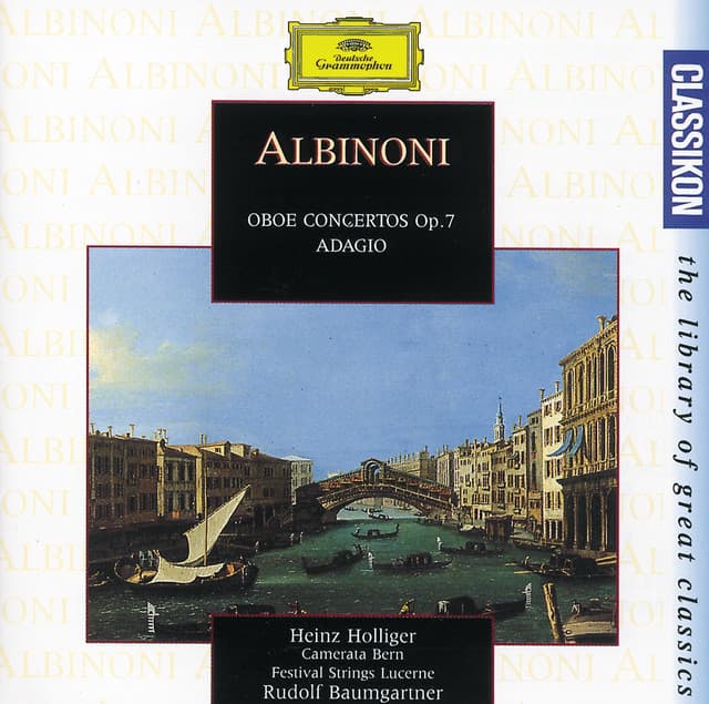 Albinoni: Oboe Concerto in C op.7 no.5; Adagio in G minor for strings and organ - Tomaso Albinoni