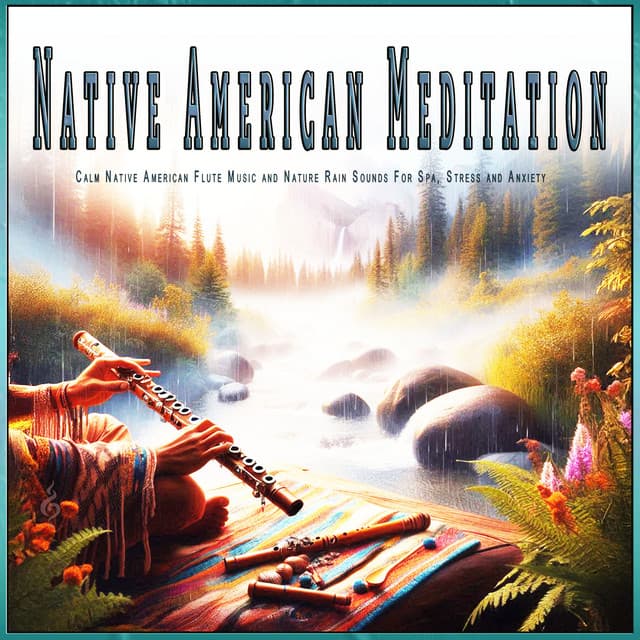 Native American Meditation: Calm Native American Flute Music and Nature Rain Sounds For Spa, Stress and Anxiety - Native Flute Meditations