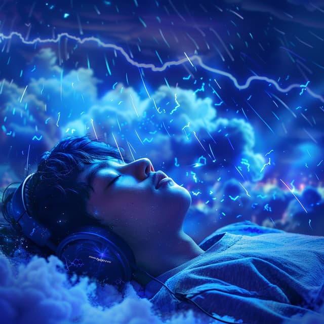 Sleeping with Thunder: Calm Night Music - Relaxing Sleep Sound