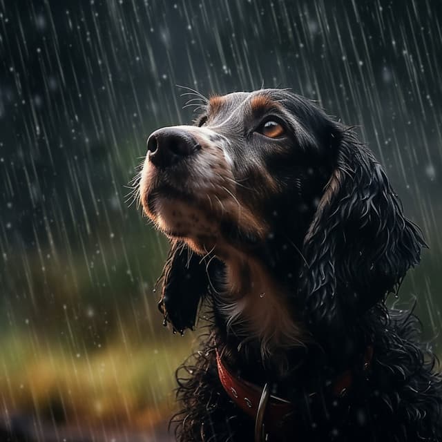 Música En La Lluvia: Melodías Armónicas Para Perros - Sonidos de la naturaleza Ambi
