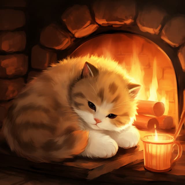 Música Para Gatos: Serenidad Felina Junto Al Fuego - La biblioteca al aire libre