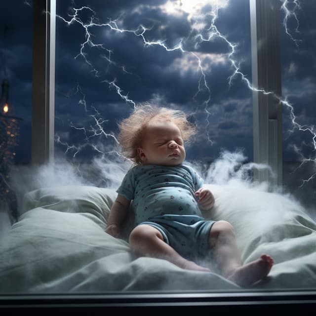 Baby Thunder: Gentle Storm Lullaby - cloudy night