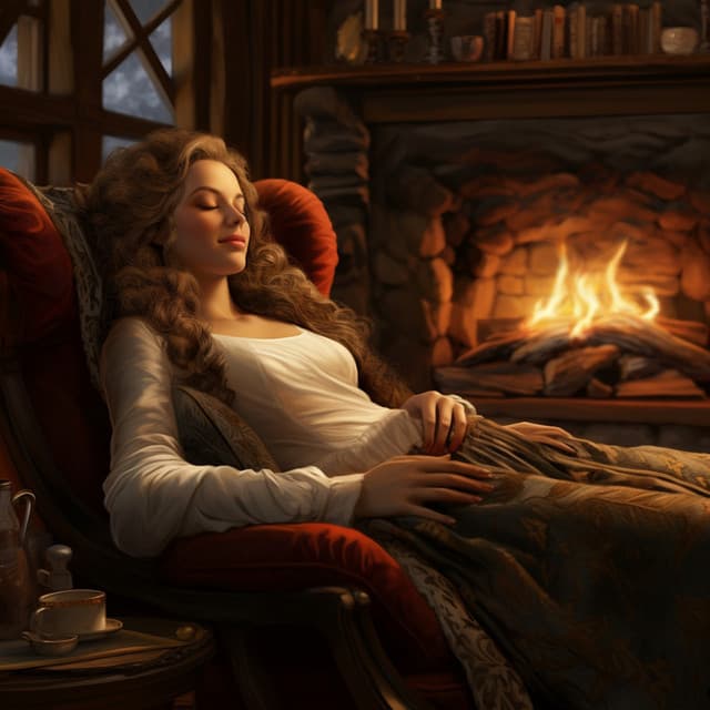 Hearthside Harmony: Relaxation Music by the Fire - Powerful Mind Strength