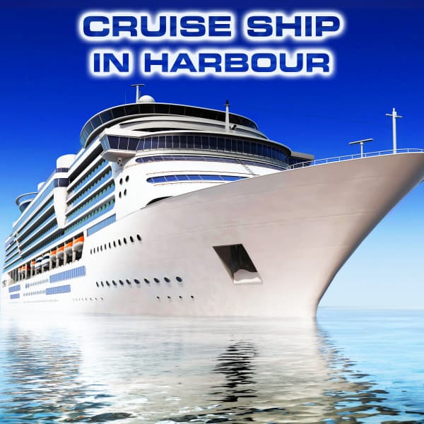 Cruise Ship In Harbour - Cruise Ship Engine Sound