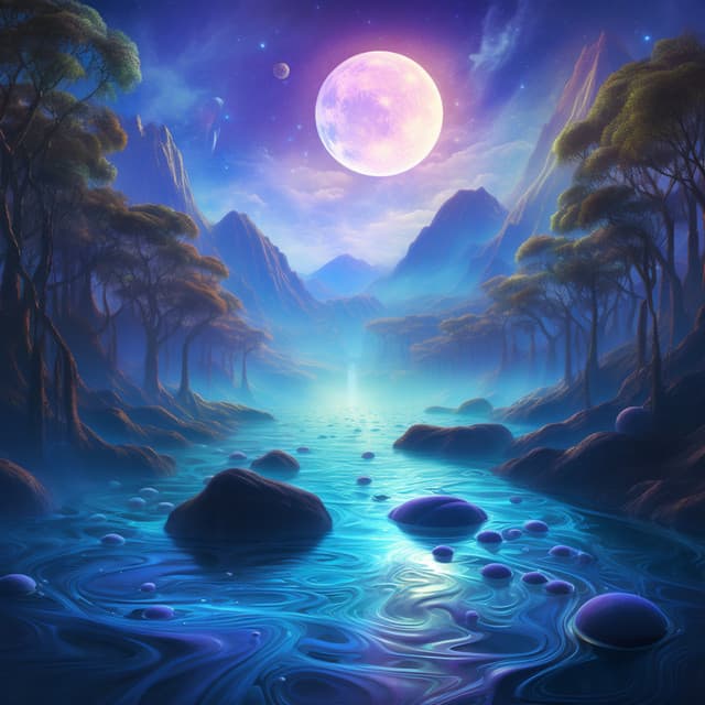 Aqua Rhythms: River Flow Bliss - Haruna Fields