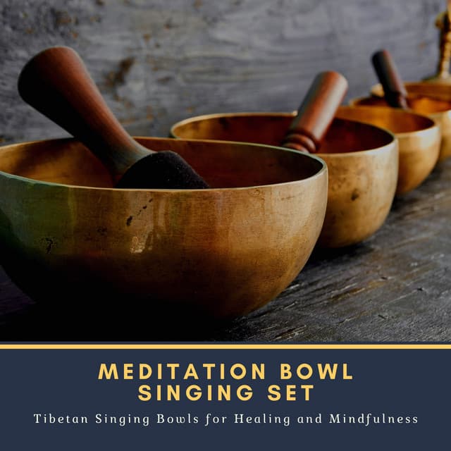 Meditation Bowl Singing Set - Tibetan Singing Bowls for Healing and Mindfulness - Tibetan Monks