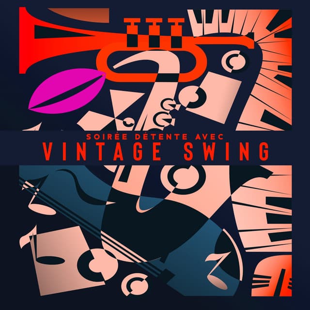 Soirée détente avec vintage swing: Retro jazz café, Émotions positives avec cocktails - Oasis de musique jazz relaxant