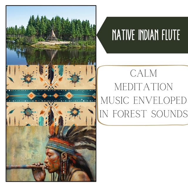 Calm Meditation Music Enveloped in Forest Sounds - Native Indian Flute