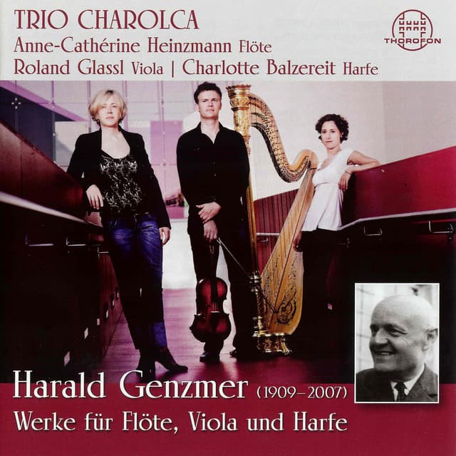 Genzmer: Werke für Flöte, Viola und Harfe - Harald Genzmer