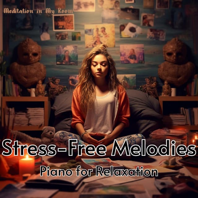 Stress-Free Melodies: Piano for Relaxation - Meditation in My Room
