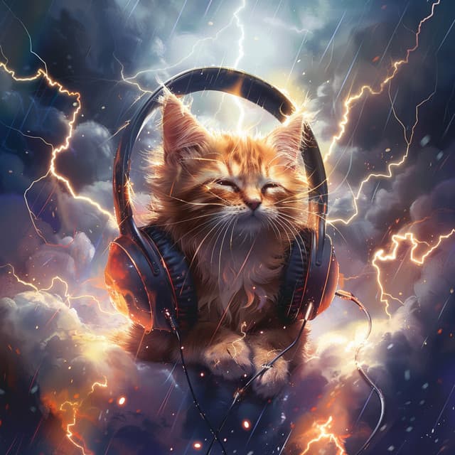 Thunder Whiskers: Calming Music for Cats - Catching Sleep