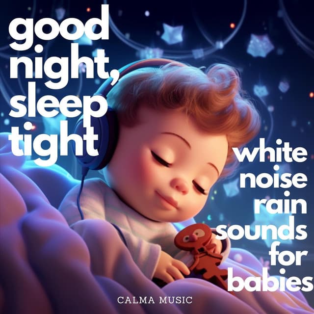 Good Night Sleep Tight: White Noise Rain Sounds for Babies - Calma Music