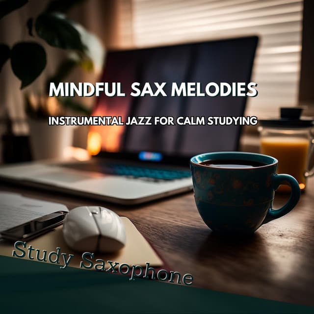 Mindful Sax Melodies: Instrumental Jazz for Calm Studying - Study Saxophone
