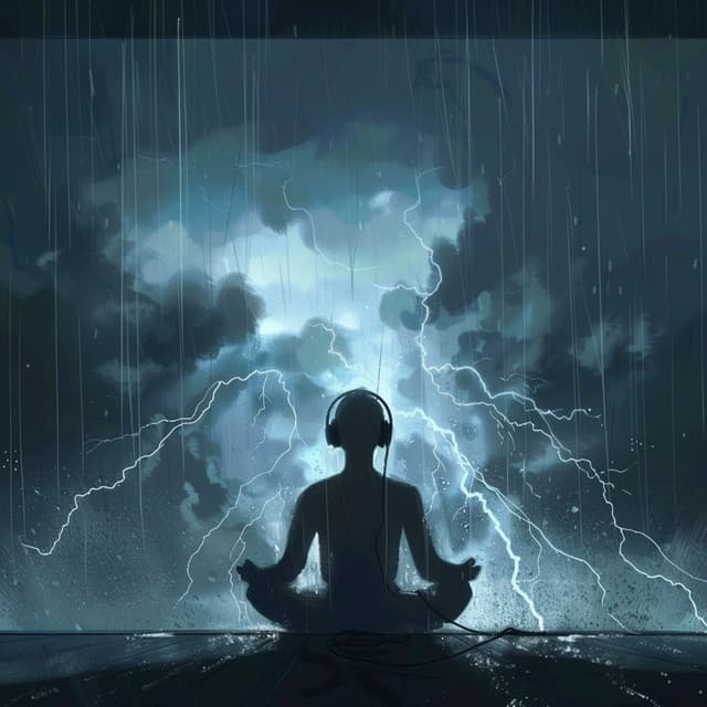 Meditation in Thunder: Serene Sounds - Meditation Music Academy